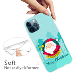 iPhone 15 Pro Fleksibelt Plast Bagside Jule Cover - Merry Christmas - Tegneserie Julemand