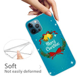 iPhone 15 Pro Fleksibelt Plast Bagside Jule Cover - Merry Christmas - Juleklokker