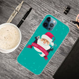 iPhone 15 Pro Fleksibelt Plast Bagside Jule Cover - Merry Christmas - Glad Julemand