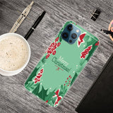 iPhone 15 Pro Fleksibelt Plast Bagside Jule Cover - Merry Christmas - Juleelementer