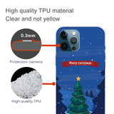 iPhone 15 Pro Fleksibelt Plast Bagside Jule Cover - Merry Christmas - Juletræ