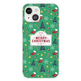 iPhone 15 Fleksibelt Plast Bagside Jule Cover - Merry Christmas - Juletema