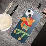 iPhone 15 Fleksibelt Plastik Jule Bagside Cover - Egern