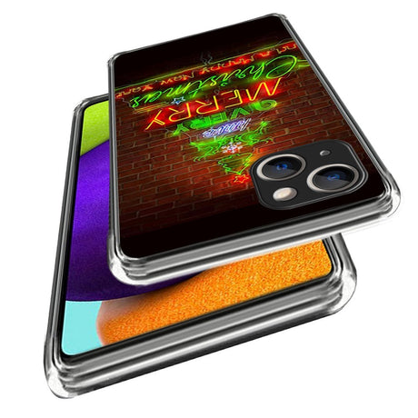 iPhone 15 TPU Plast Julecover - Neonlys