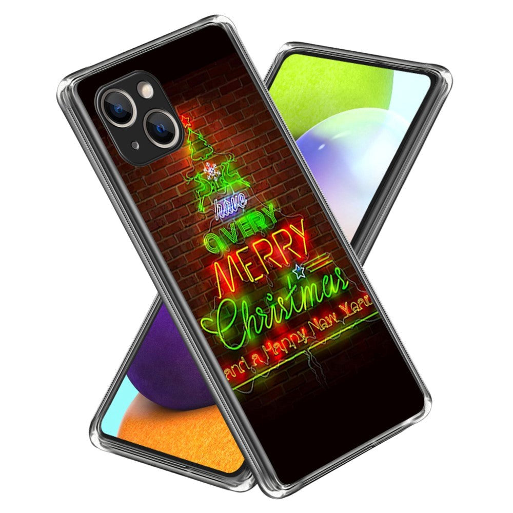 iPhone 15 Plus TPU Plast Julecover - Merry Christmas