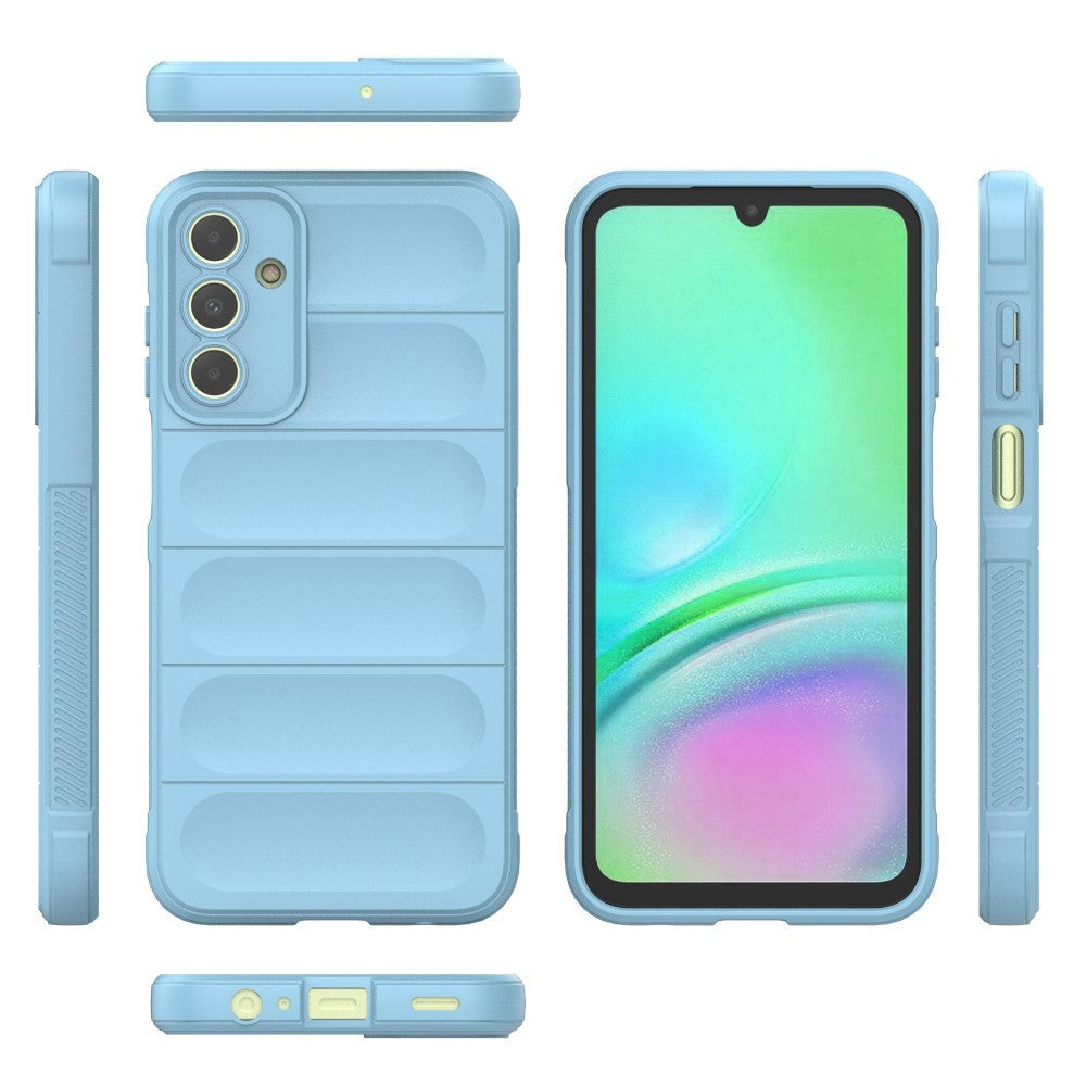 Samsung Galaxy A15 (5G) / A15 Fleksibelt Plastik Bagside Cover - Blå