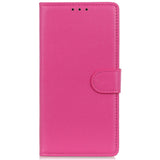 Xiaomi 14 Pro Litchi Læder Flip Cover m. Pung - Lyserød