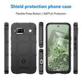 Google Pixel 8a Rugged Shield Series Håndværker Bagside Cover - Sort