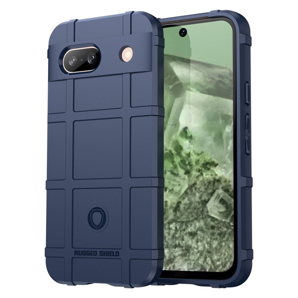 Google Pixel 8a Rugged Shield Series Håndværker Bagside Cover - Blå