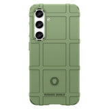 Samsung Galaxy S24 Rugged Shield Series Håndværker Bagside Cover - Grøn