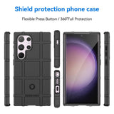 Samsung Galaxy S24 Ultra Rugged Shield Series Håndværker Bagside Cover - Sort