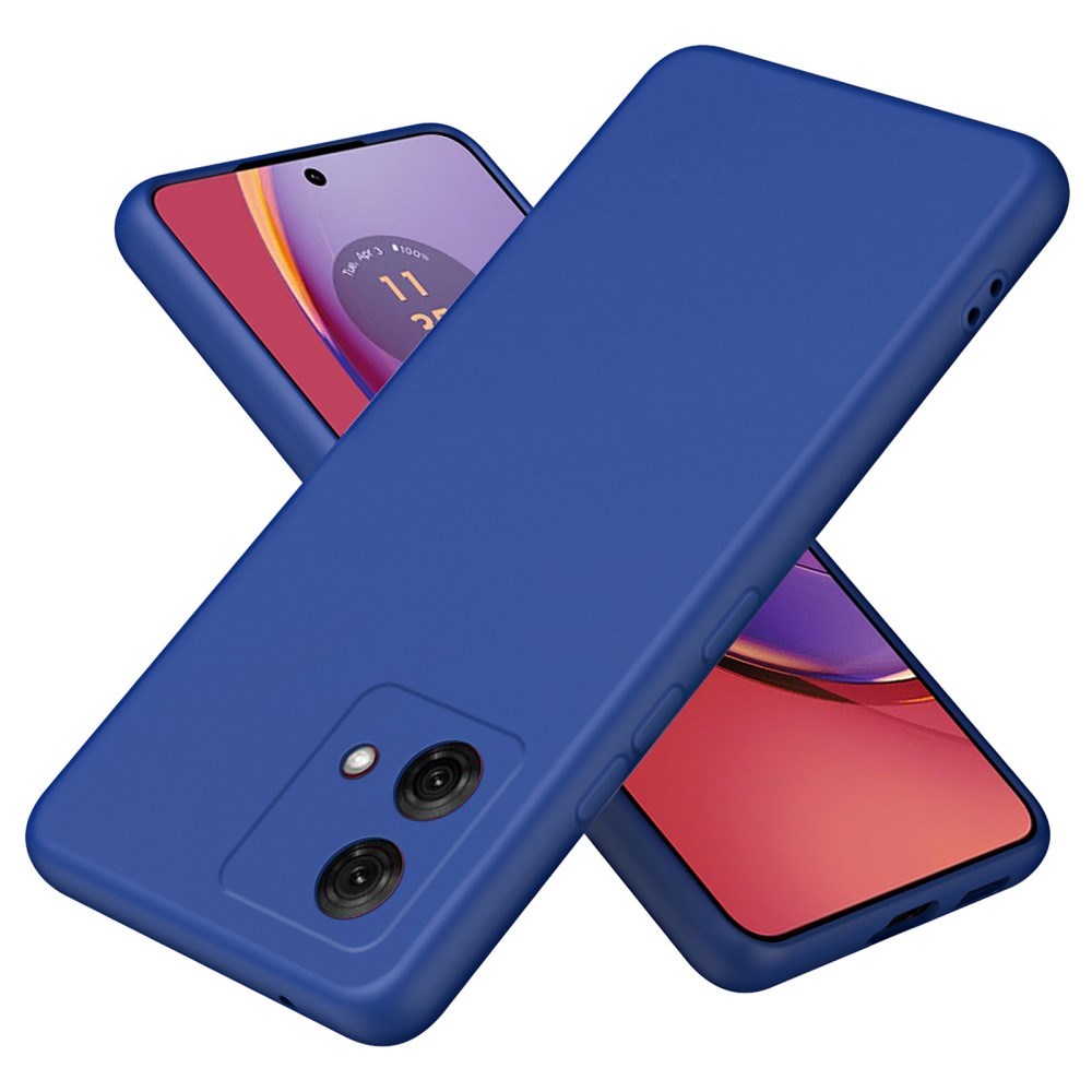 EIDERWOOD Motorola Moto G84 Liquid Silikone Bagside Cover - Blå