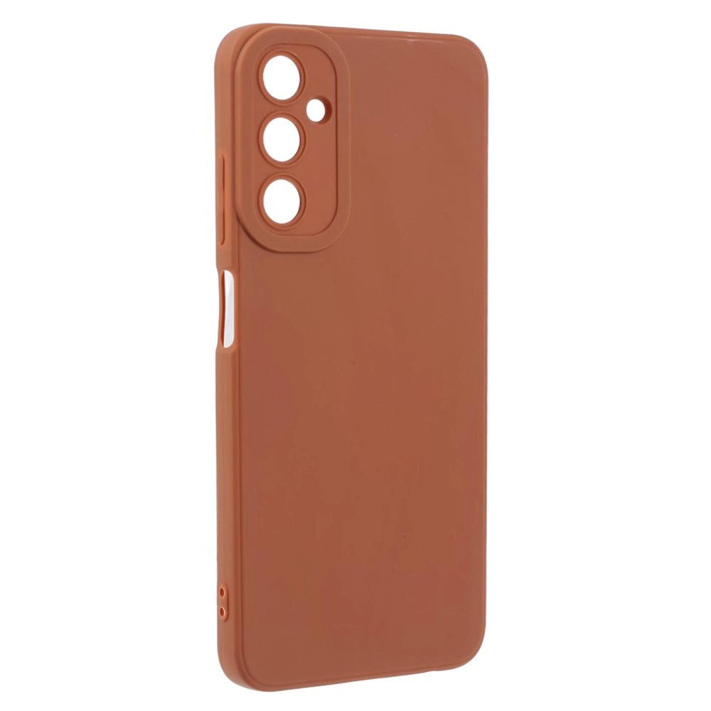 Samsung Galaxy A05s Mat Fleksibel Plastik Bagside Cover - Brun