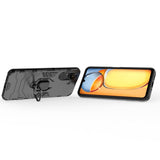 EIDERWOOD Xiaomi Poco C65 / Redmi 13C Hybrid Håndværker Bagside Cover m. Magnetisk Kickstand - Sort