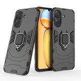 EIDERWOOD Xiaomi Poco C65 / Redmi 13C Hybrid Håndværker Bagside Cover m. Magnetisk Kickstand - Sort
