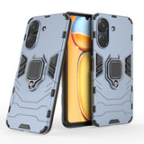 EIDERWOOD Xiaomi Poco C65 / Redmi 13C Hybrid Håndværker Bagside Cover m. Magnetisk Kickstand - Blå