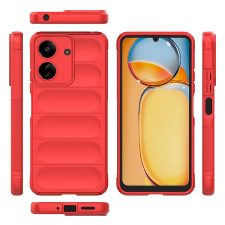 EIDERWOOD Xiaomi Poco C65 / Redmi 13C (4G) Fleksibelt Plastik Bagside Cover - Rød