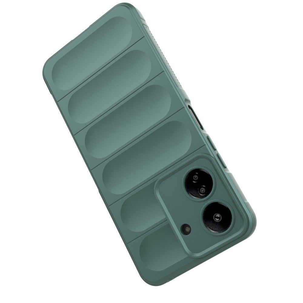 EIDERWOOD Xiaomi Poco C65 / Redmi 13C (4G) Fleksibelt Plastik Bagside Cover - Mørkegrøn