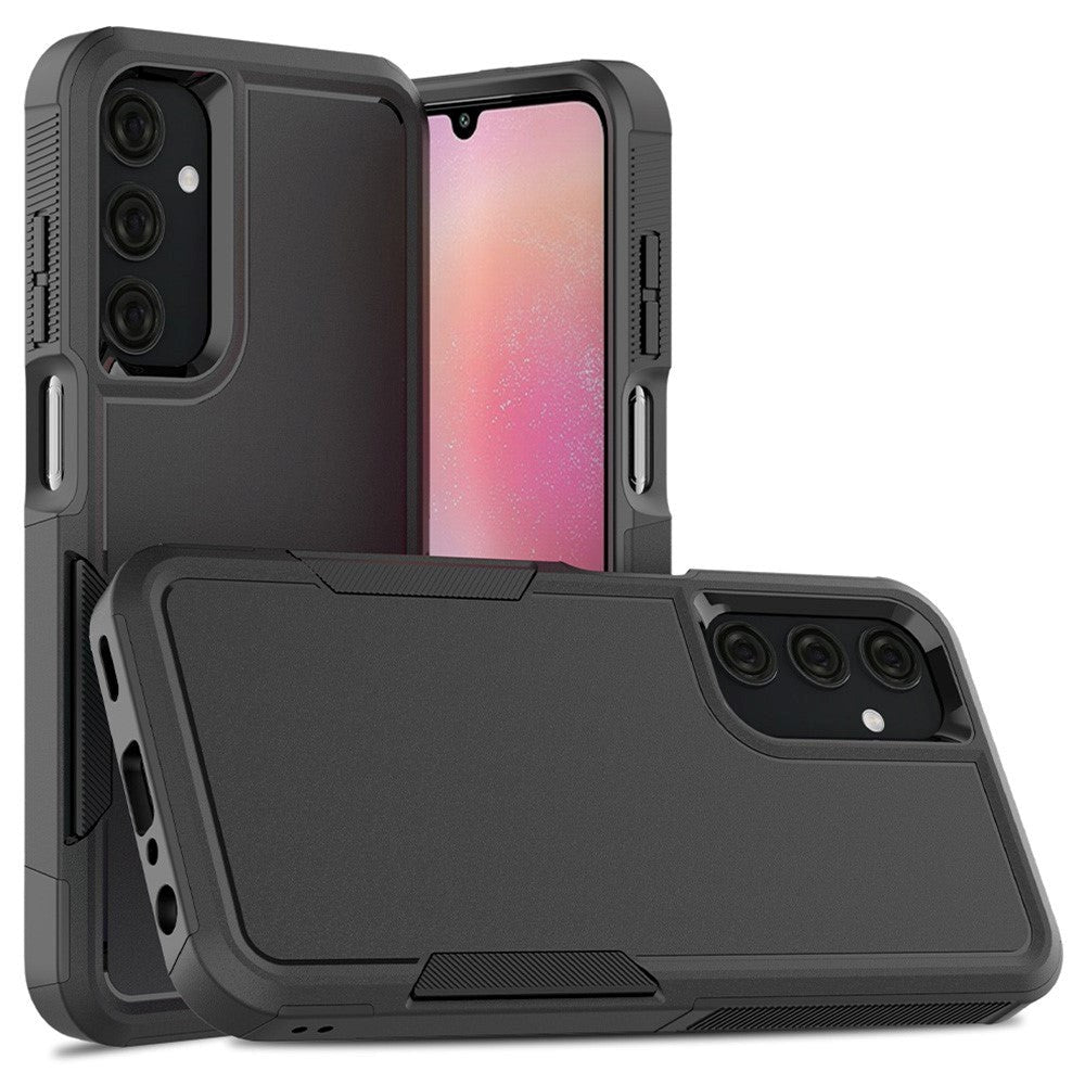 Samsung Galaxy A25 (5G) Hybrid Håndværker Plastik Bagside Cover - Sort