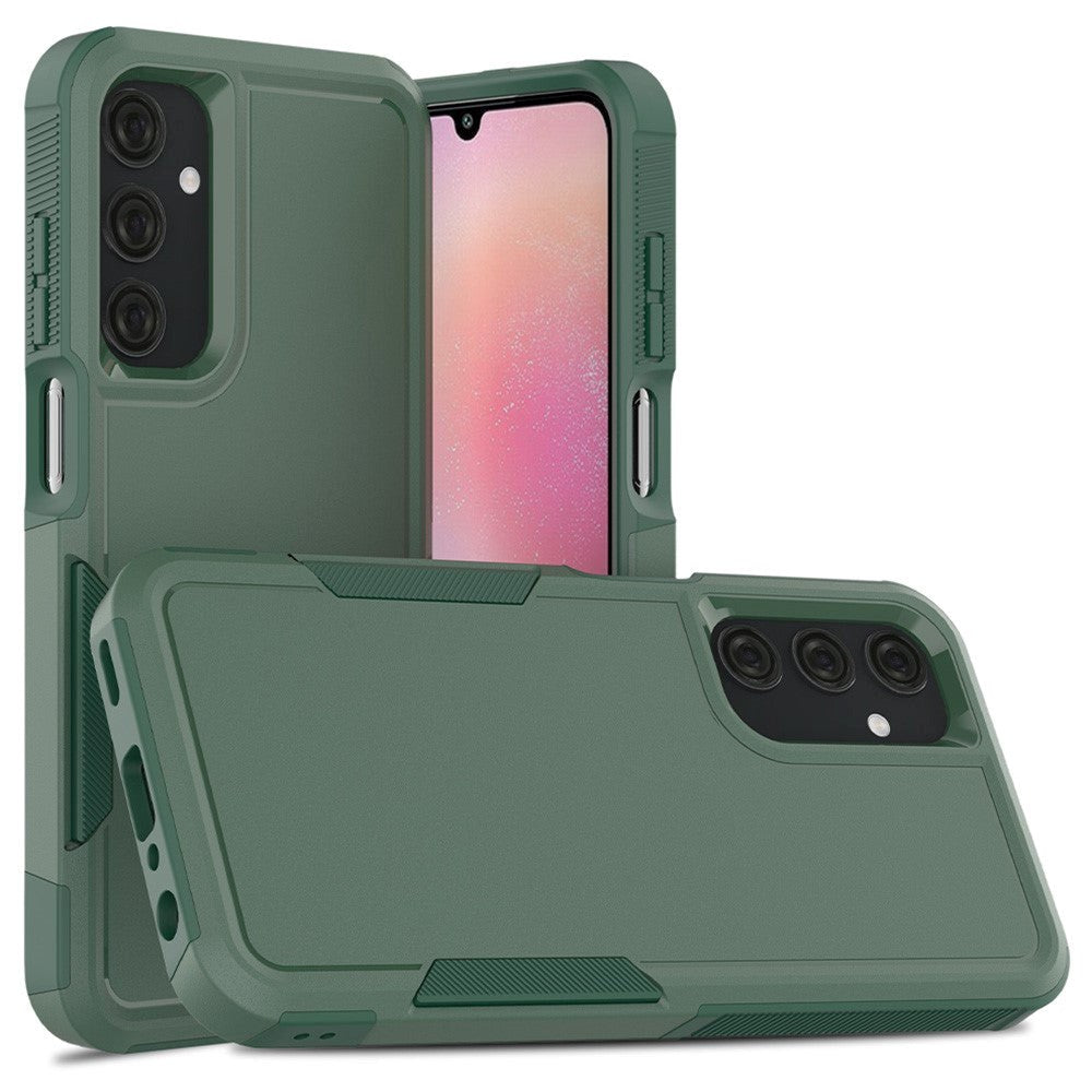 Samsung Galaxy A25 (5G) Hybrid Håndværker Plastik Bagside Cover - Grøn