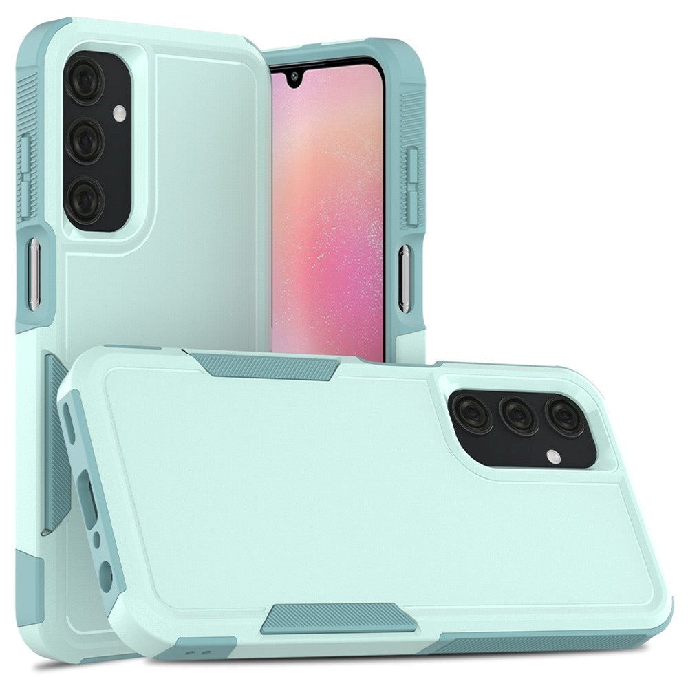 Samsung Galaxy A25 (5G) Hybrid Håndværker Plastik Bagside Cover - Mint Blå