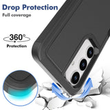 Samsung Galaxy S24+ (Plus) Hybrid Håndværker Plastik Bagside Cover - Sort