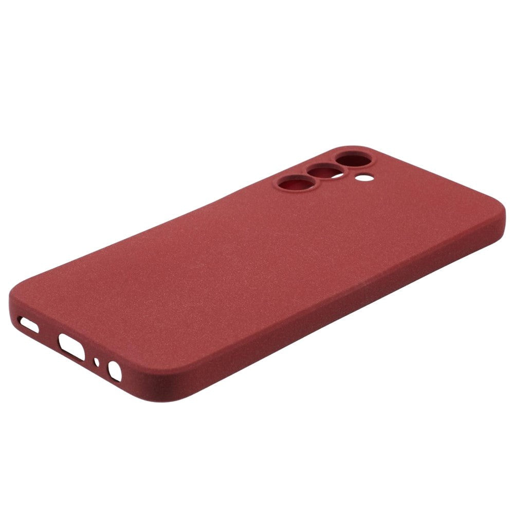 Samsung Galaxy A15 (5G) / A15 Mat Fleksibelt Plastik Bagside Cover - Rød