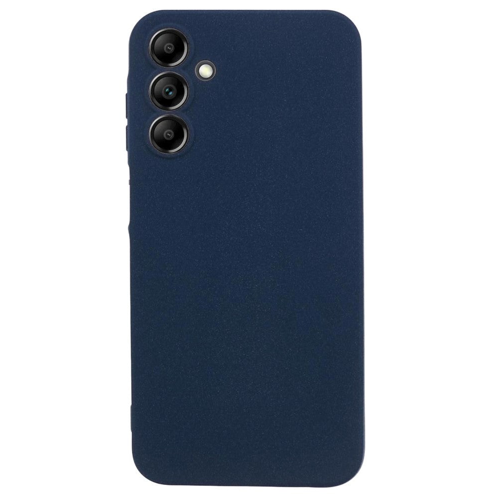 Samsung Galaxy A15 (5G) / A15 Mat Fleksibelt Plastik Bagside Cover - Blå