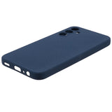 Samsung Galaxy A15 (5G) / A15 Mat Fleksibelt Plastik Bagside Cover - Blå