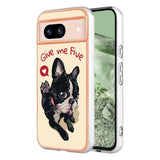 Google Pixel 8a Fleksibelt Plastik Bagside Cover m. Motiv - Hund