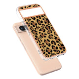 Google Pixel 8a Fleksibelt Plastik Bagside Cover m. Motiv - Leopard