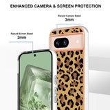 Google Pixel 8a Fleksibelt Plastik Bagside Cover m. Motiv - Leopard