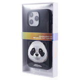 iPhone 15 Pro Hybrid Bagside Cover m. Dyremotiv & Brodering - Panda