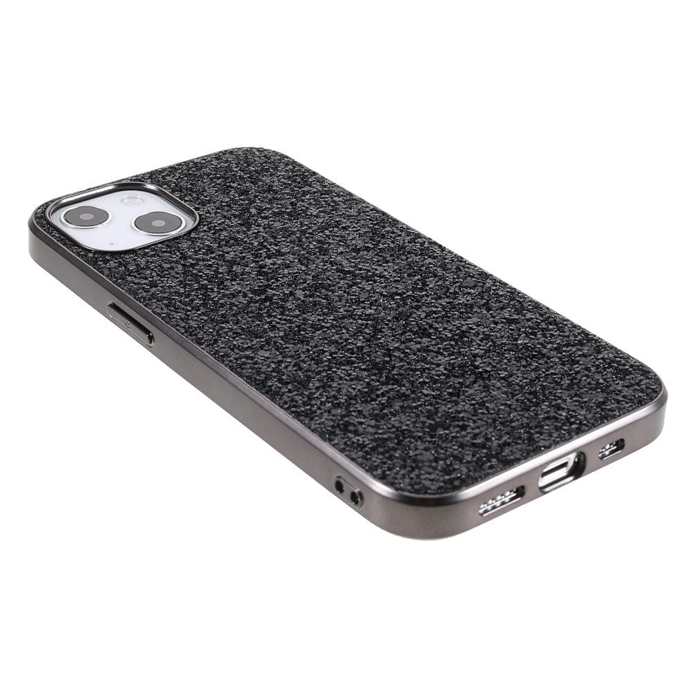 EIDERWOOD iPhone 14 Glitter Hybrid Bagside Cover - Sort