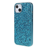 EIDERWOOD iPhone 14 Glitter Hybrid Bagside Cover - Blå
