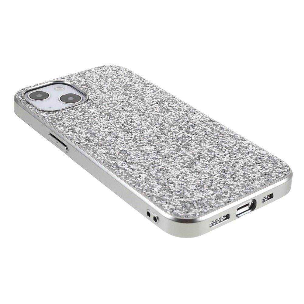 EIDERWOOD iPhone 14 Glitter Hybrid Bagside Cover - Sølv
