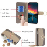 iPhone SE (2022 / 2020) / 8 / 7 Læder 2-i-1 Flip Cover m. Pung & Crossbody Taske Funktion - Brun