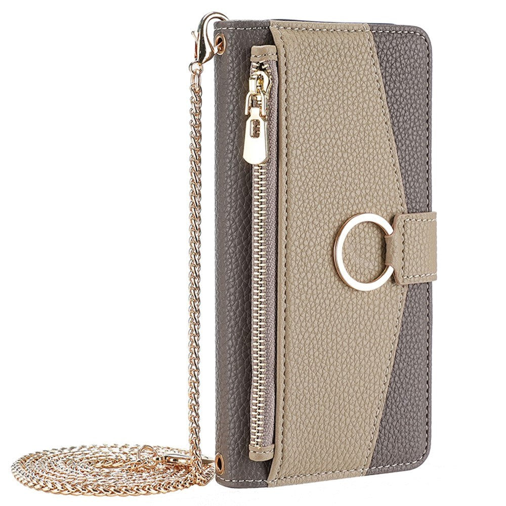 iPhone SE (2022 / 2020) / 8 / 7 Læder 2-i-1 Flip Cover m. Pung & Crossbody Taske Funktion - Brun