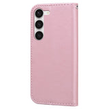 Samsung Galaxy S24+ (Plus) Flip Cover m. Strop / Ståfunktion / Kortholder - Pink (Kanin)