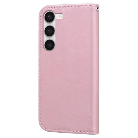 Samsung Galaxy S24+ (Plus) Flip Cover m. Strop / Ståfunktion / Kortholder - Pink (Kanin)