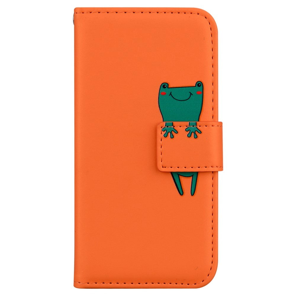 Samsung Galaxy S24+ (Plus) Flip Cover m. Strop / Ståfunktion / Kortholder - Orange (Frø)