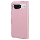 Google Pixel 8 Flip Cover m. Strop / Ståfunktion / Kortholder - Pink (Kanin)