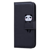 Google Pixel 8 Flip Cover m. Strop / Ståfunktion / Kortholder - Sort (Panda)