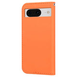 Google Pixel 8 Flip Cover m. Strop / Ståfunktion / Kortholder - Orange (Frø)