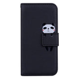 Samsung Galaxy S24 Ultra Flip Cover m. Strop / Ståfunktion / Kortholder - Sort (Panda)