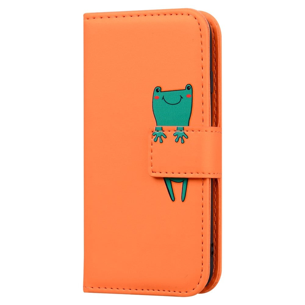 Xiaomi 13 Flip Cover m. Strop / Ståfunktion / Kortholder - Orange (Frø)