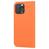 iPhone 13 Pro Flip Cover m. Strop / Ståfunktion / Kortholder - Orange (Frø)