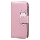 Samsung Galaxy S23 Flip Cover m. Strop / Ståfunktion / Kortholder - Pink (Kanin)