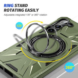 EIDERWOOD Samsung Galaxy S25+/S24+ Håndværkercover med Kickstand og Magsafe Understøttelse - Grøn