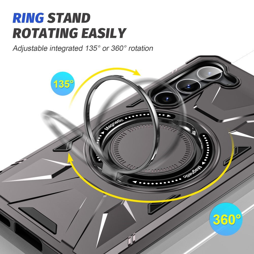 EIDERWOOD Samsung Galaxy S25+/S24+ Håndværkercover med Kickstand og Magsafe Understøttelse - Grå